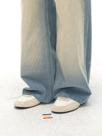 JCAESAR Wheat‑pattern low‑profile German trainer sneakers