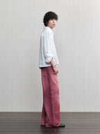 JCAESAR Washed distressed striped denim jeans