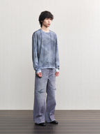 JCAESAR Oil‑stain dyed long‑sleeve shirt