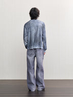 JCAESAR Oil‑stain dyed long‑sleeve shirt