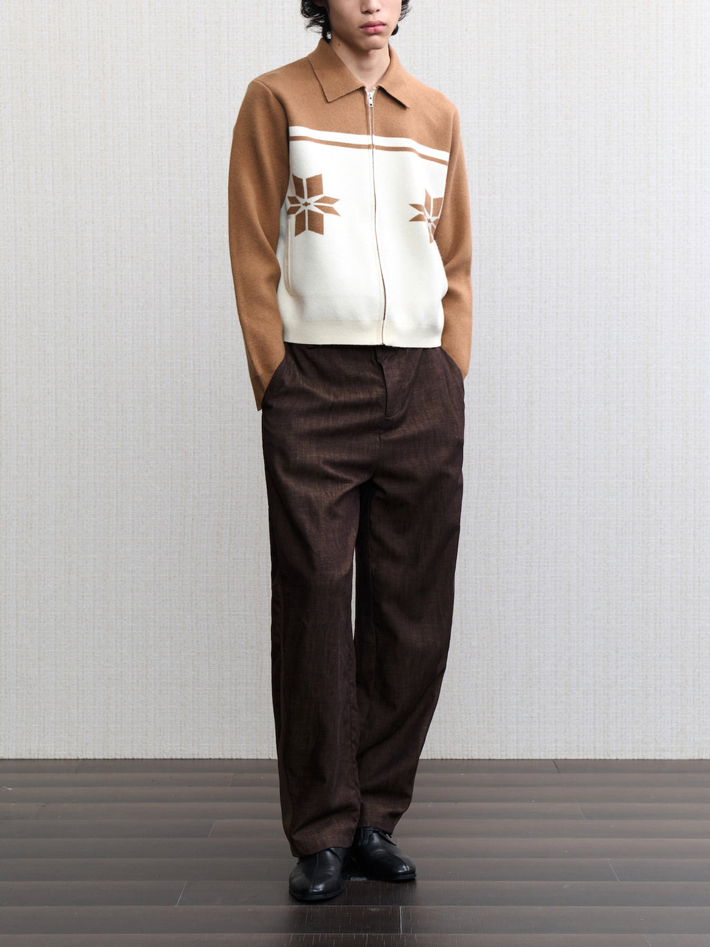 JCAESAR Snowflake knit sweater