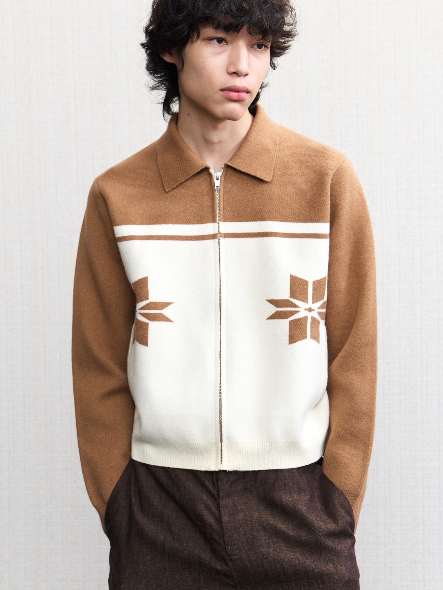 JCAESAR Snowflake knit sweater