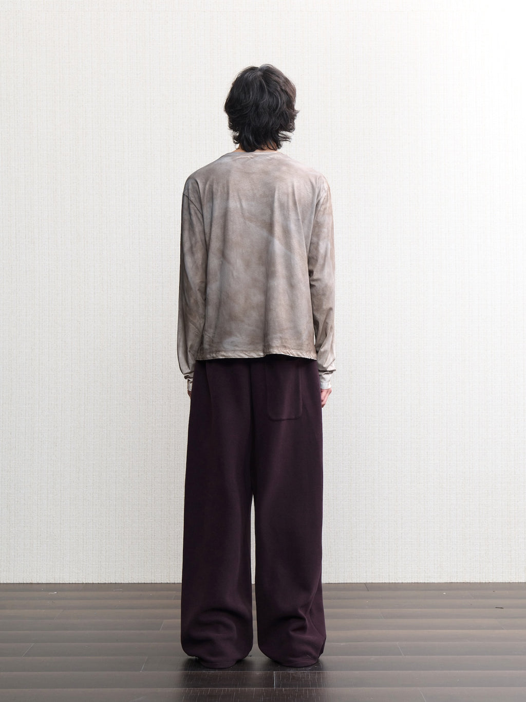 JCAESAR Oil‑stain dyed long‑sleeve shirt