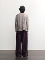 JCAESAR Oil‑stain dyed long‑sleeve shirt
