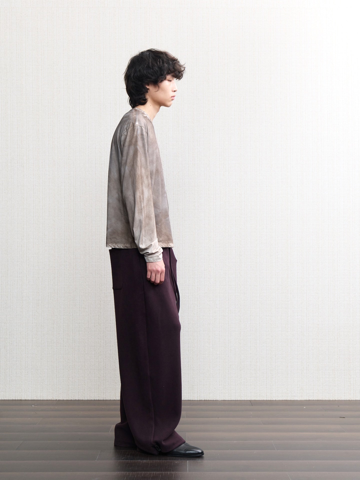 JCAESAR Oil‑stain dyed long‑sleeve shirt