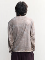 JCAESAR Oil‑stain dyed long‑sleeve shirt