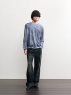 JCAESAR Oil‑stain dyed long‑sleeve shirt