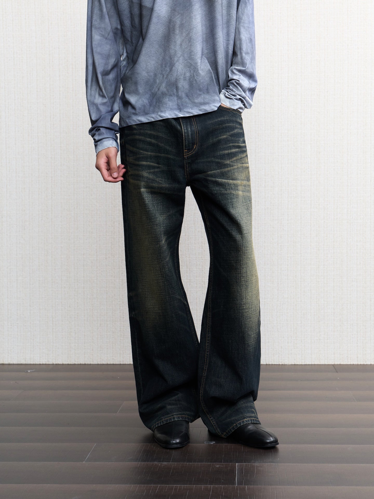 JCAESAR Vintage washed denim jeans