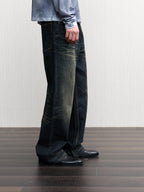 JCAESAR Vintage washed denim jeans