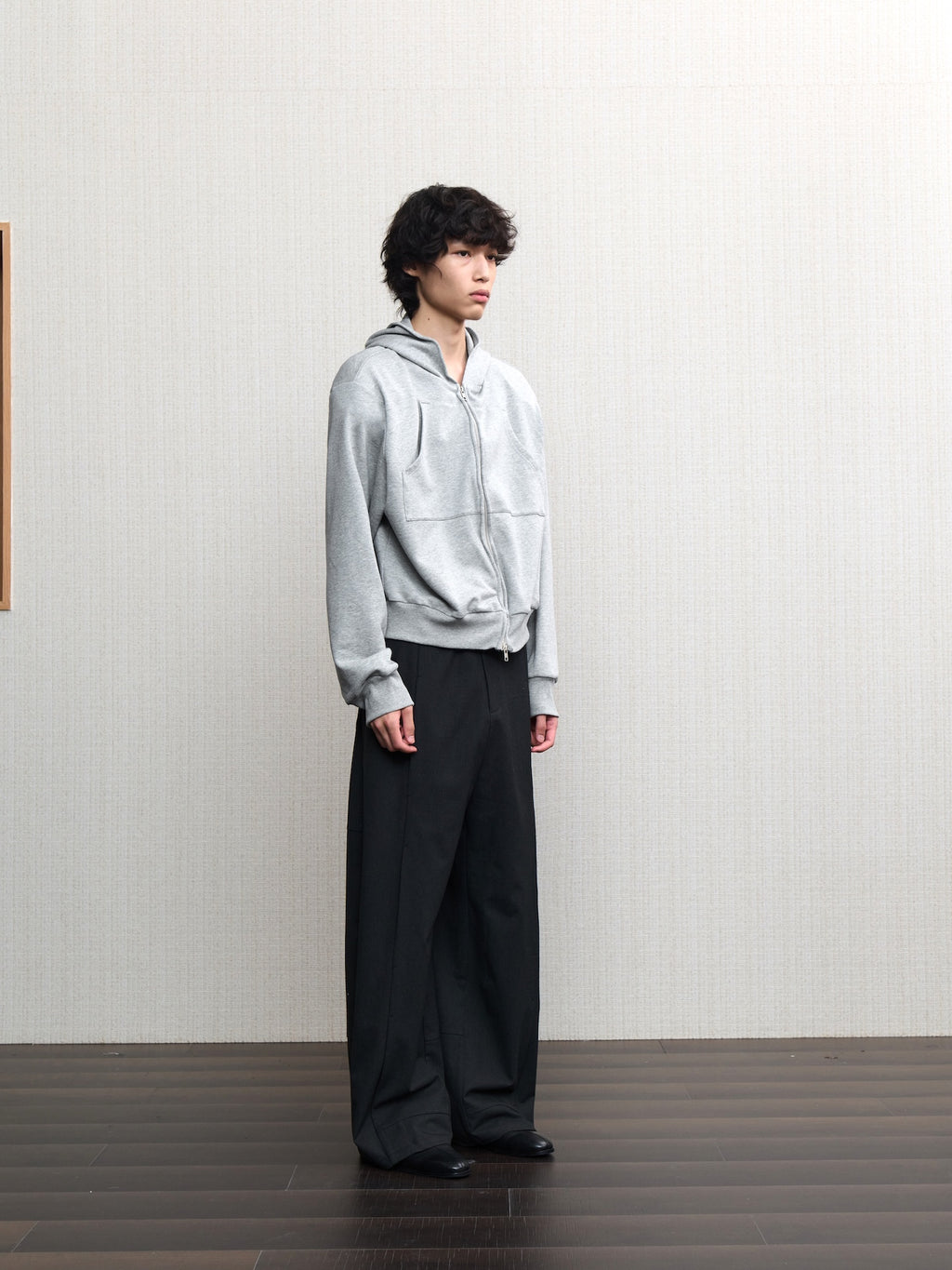 JCAESAR Power metallic‑thread hooded sweatshirt