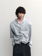 JCAESAR Power metallic‑thread hooded sweatshirt