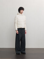 JCAESAR Sheer Baffle-Quilted Down Jacket