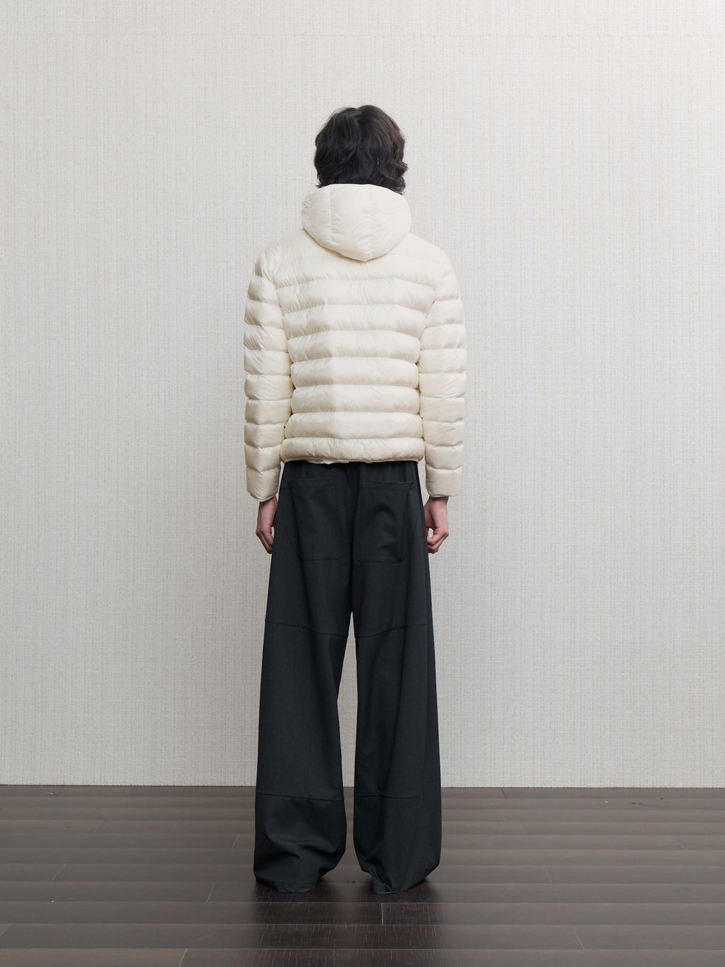 JCAESAR Sheer Baffle-Quilted Down Jacket
