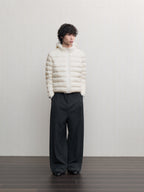 JCAESAR Sheer Baffle-Quilted Down Jacket