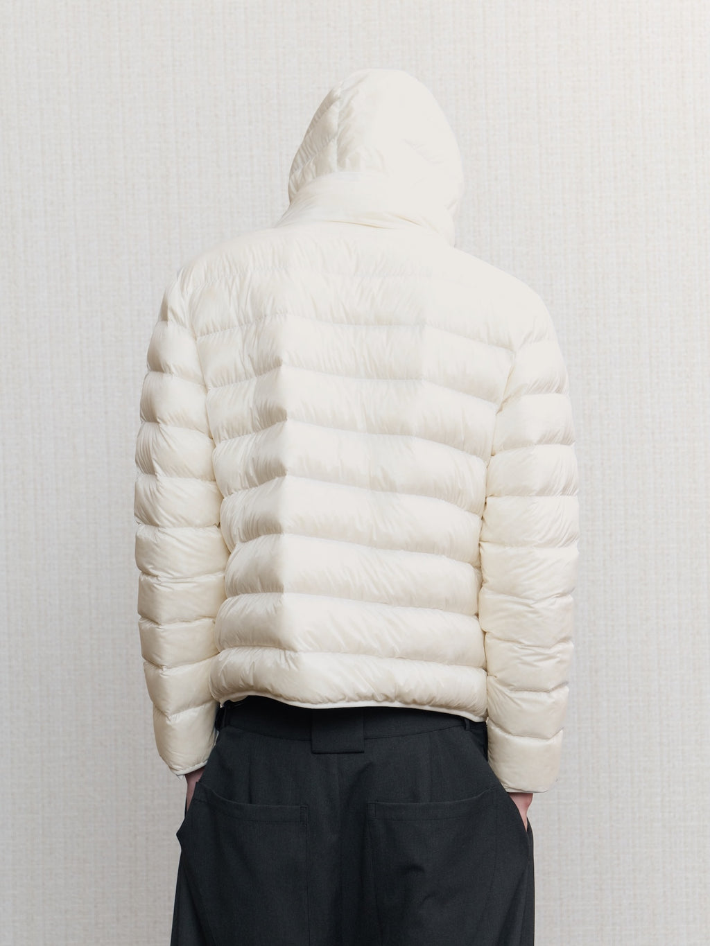 JCAESAR Sheer Baffle-Quilted Down Jacket