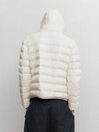 JCAESAR Sheer Baffle-Quilted Down Jacket