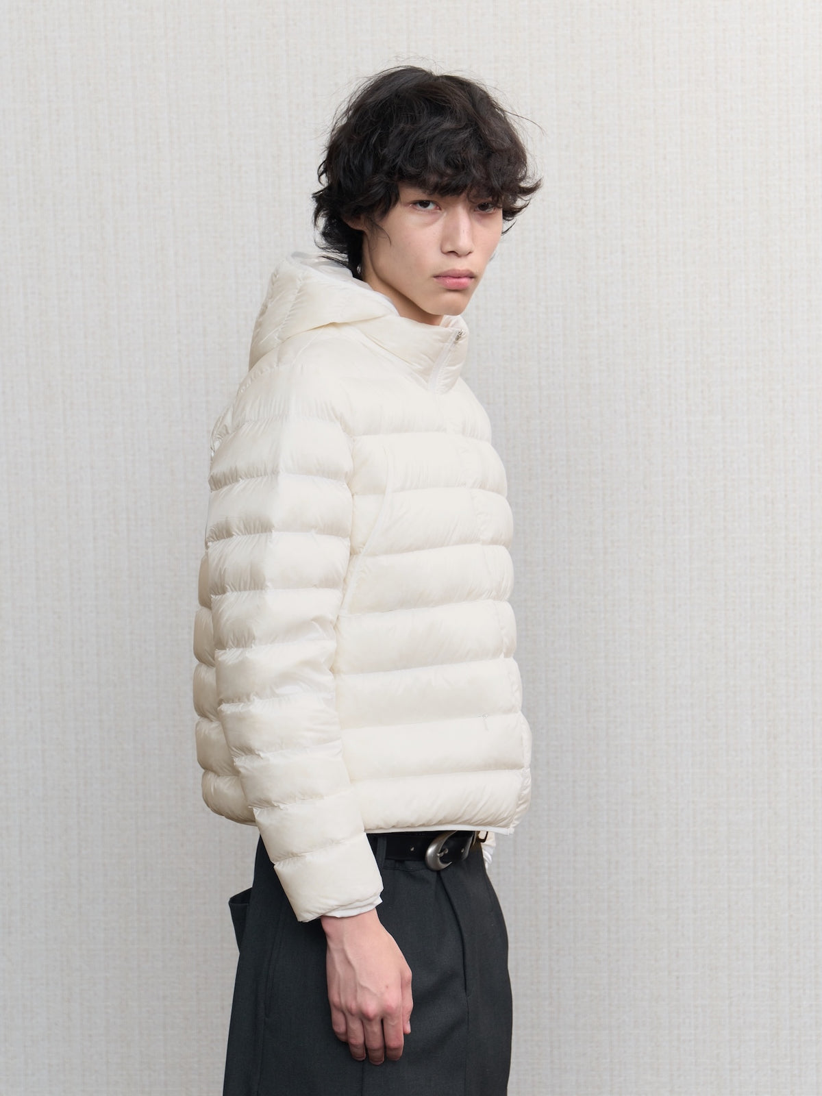 JCAESAR Sheer Baffle-Quilted Down Jacket