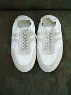 JCAESAR Wheat‑pattern low‑profile German trainer sneakers