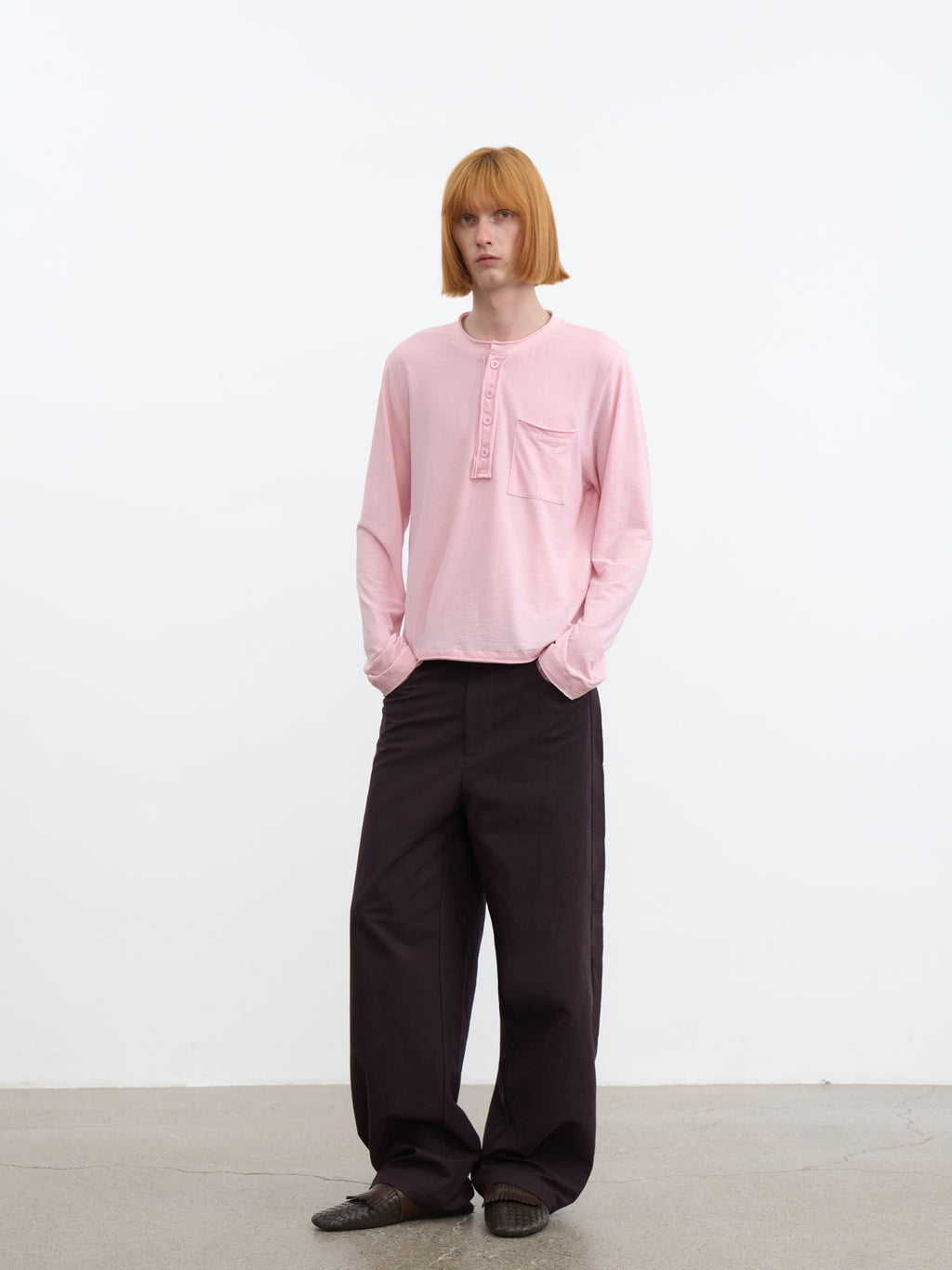 JCAESAR Side‑panel straight‑cut trousers