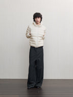 JCAESAR Sheer Baffle-Quilted Down Jacket