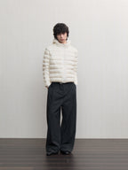 JCAESAR Sheer Baffle-Quilted Down Jacket