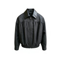 JCAESAR WOMEN Pleated Jacket with Woven Leather Collar - jcaesarclo
