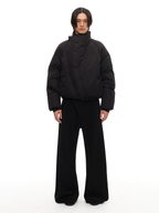 JCAESAR Curved‑Zipper Magnetic‑Closure High‑Neck Down Jacket