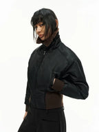 JCAESAR WOMEN Fur Collar Pilot Jacket