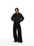 JCAESAR Fur‑Collar Buttoned Down Jacket with Pockets