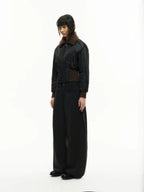 JCAESAR WOMEN Fur Collar Pilot Jacket