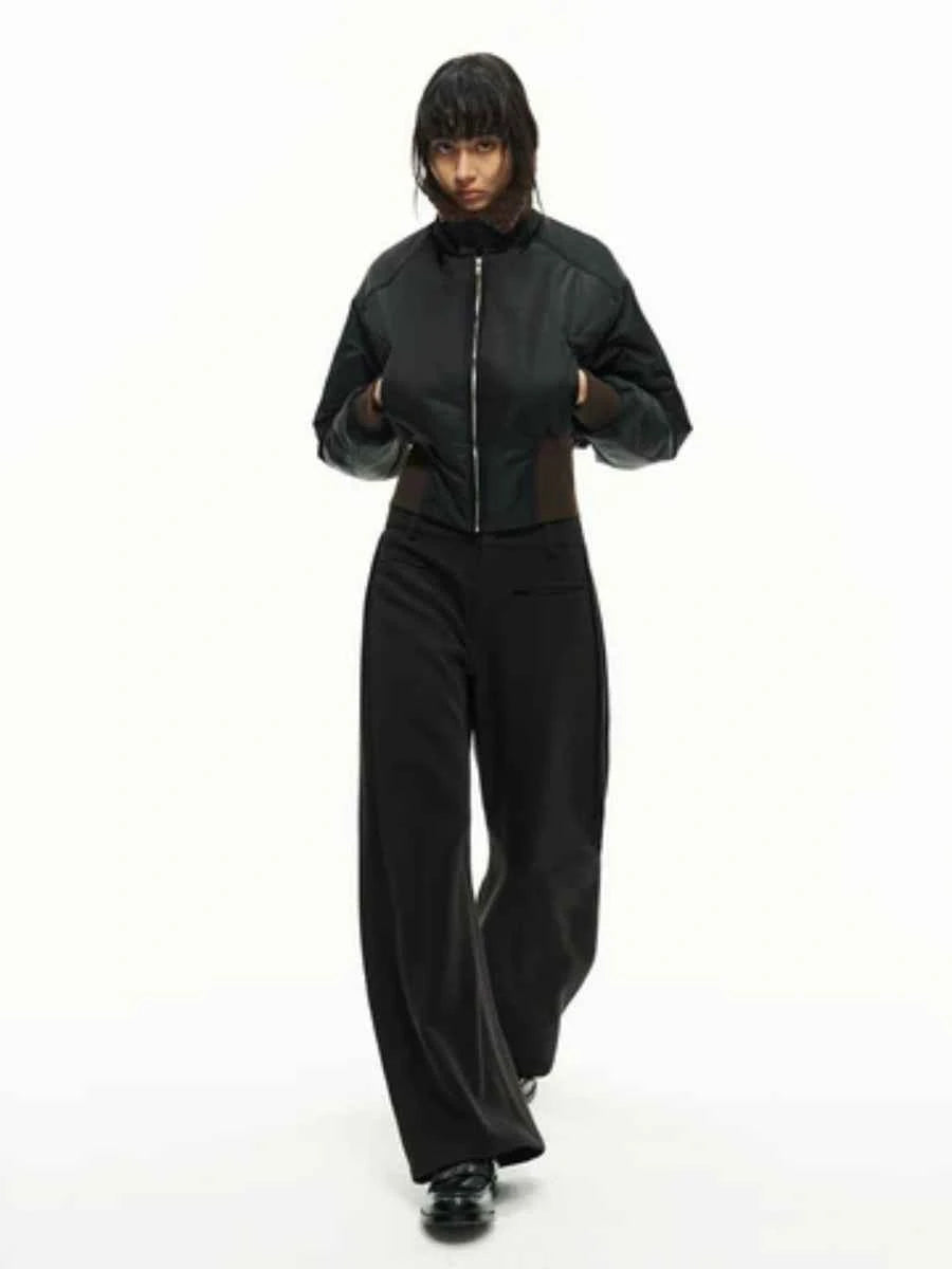 JCAESAR WOMEN Fur Collar Pilot Jacket