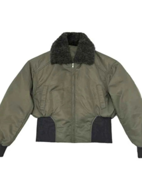 JCAESAR WOMEN Fur Collar Pilot Jacket