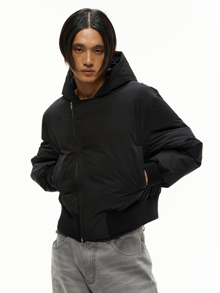 JCAESAR Slanted Front Down Jacket