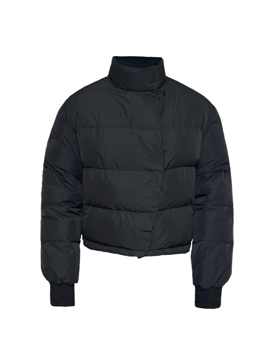 JCAESAR Arc-Shaped Flap Magnetic Buckle Down Jacket