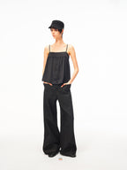 JCAESAR WOMEN Willow‑drape half‑placket cami