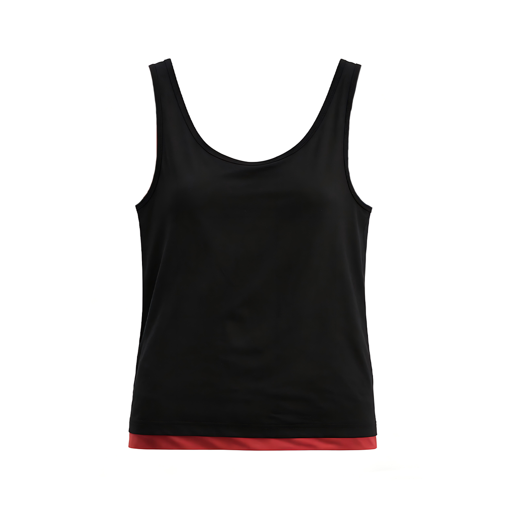 JCAESAR WOMEN Color-Blocked Ruched Tank Top - jcaesarclo