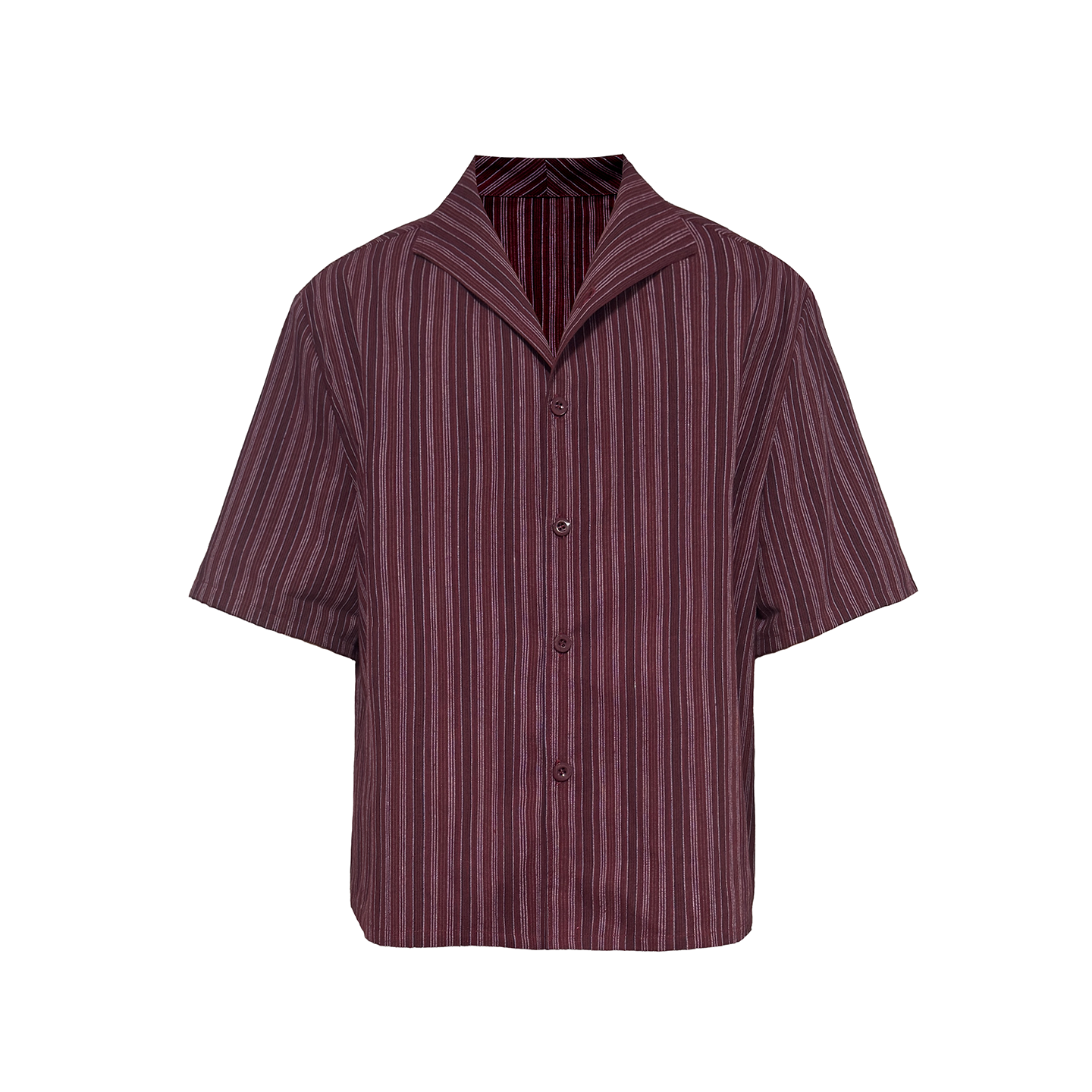 JCAESAR One‑Piece Collar Striped Shirt