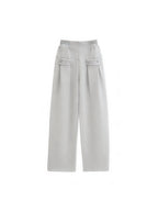 JCAESAR WOMEN Pleated Sweatpants with Front Pockets - jcaesarclo