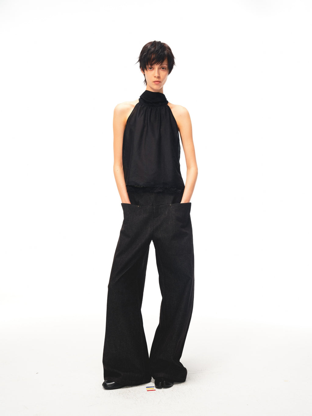 JCAESAR WOMEN Sail‑blade cut denim jeans
