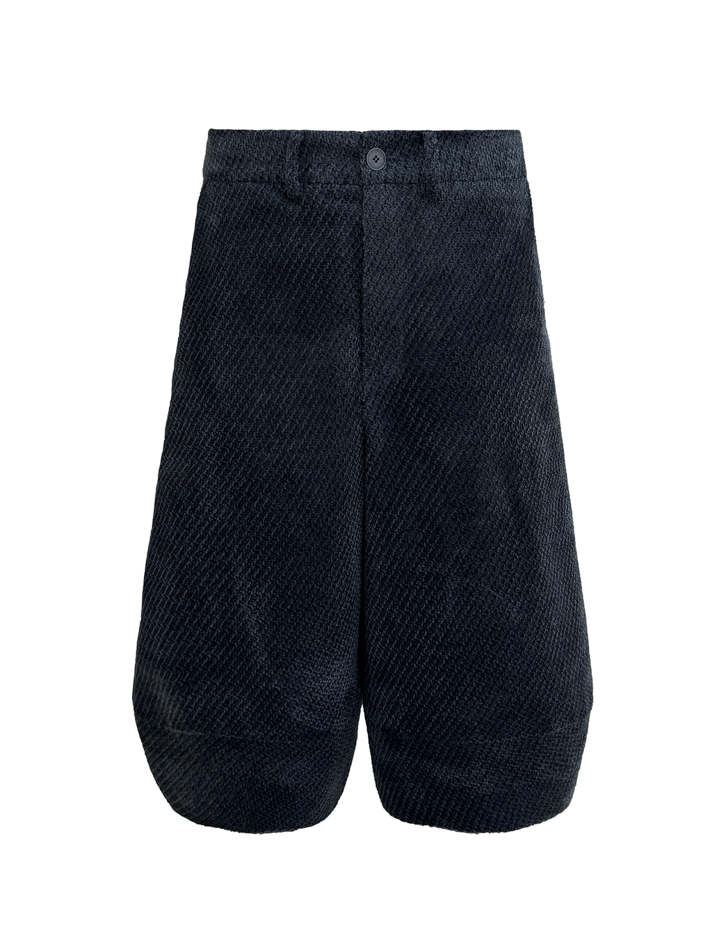 JCAEASAR Layered velvet asymmetric cropped pants
