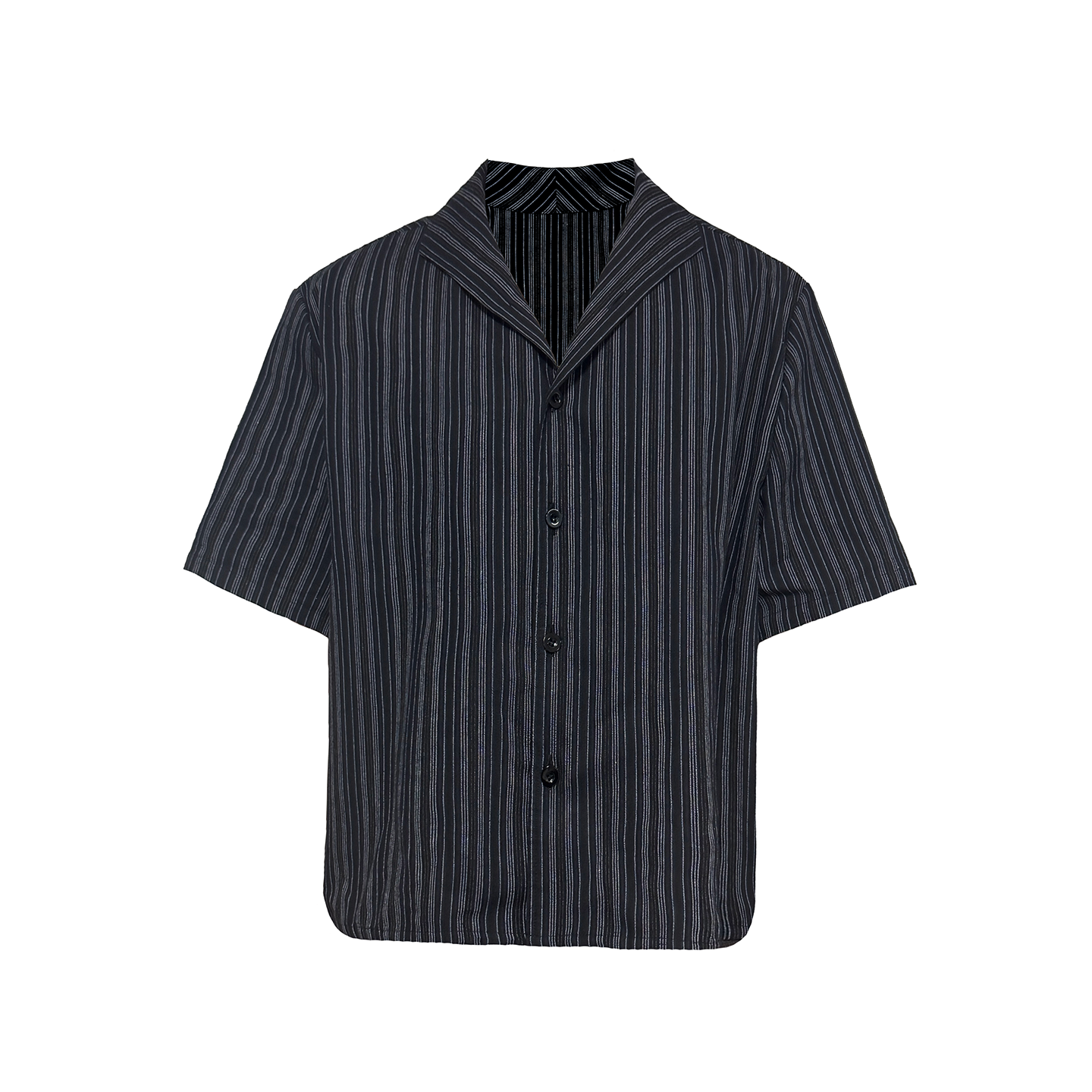 JCAESAR One‑Piece Collar Striped Shirt