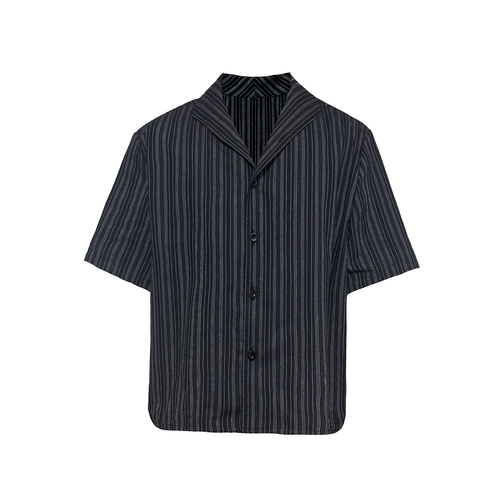 JCAESAR One‑Piece Collar Striped Shirt - jcaesarclo