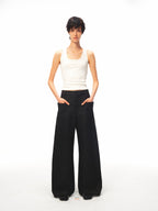 JCAESAR WOMEN Sail‑blade cut denim jeans