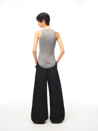 JCAESAR WOMEN Waist‑shaped cable‑knit fitted tank