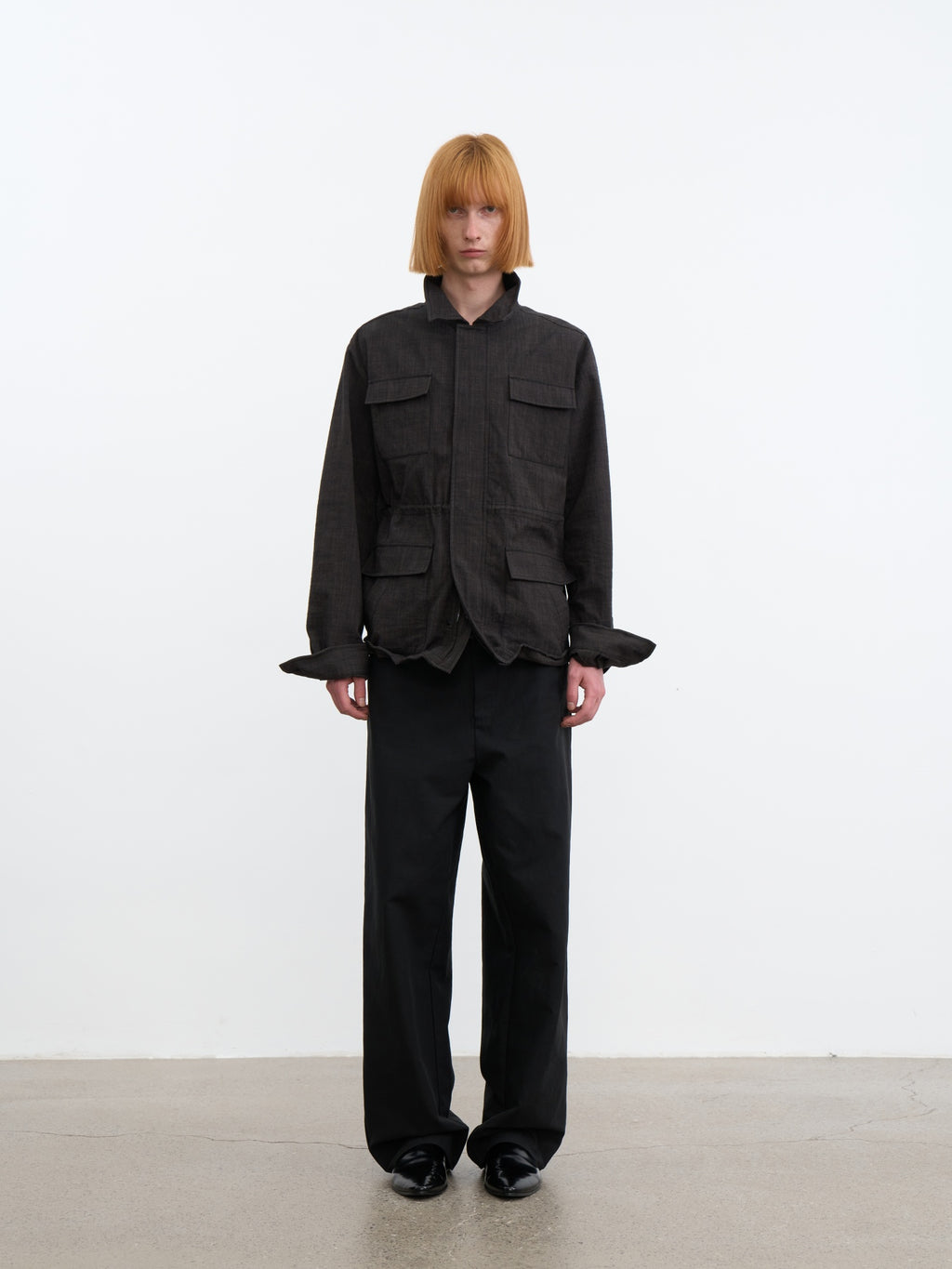 JCAESAR Aluminum‑thread detective jacket