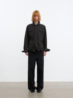 JCAESAR Aluminum‑thread detective jacket