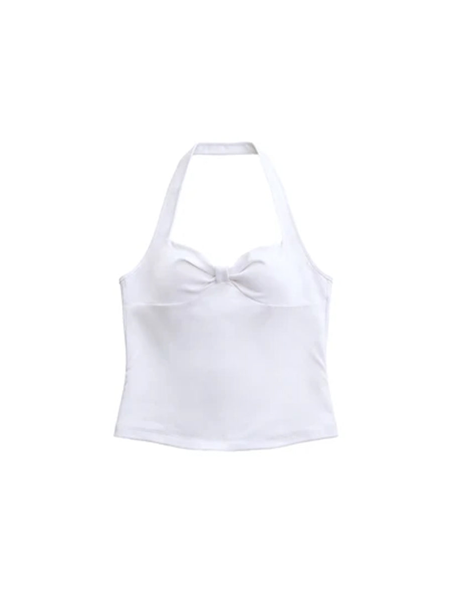 JCAESAR WOMEN Pleated Tie-Strap Tank Top - jcaesarclo