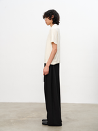 JCAESAR Diagonal Zipper Waffle-Knit Short-Sleeve Top - jcaesarclo