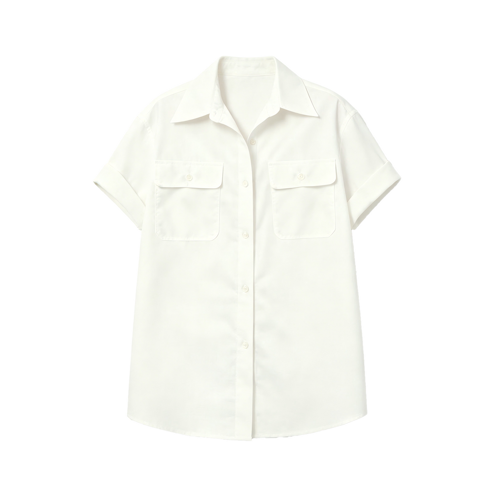 JCAESAR WOMEN  Safari-style short-sleeve shirt