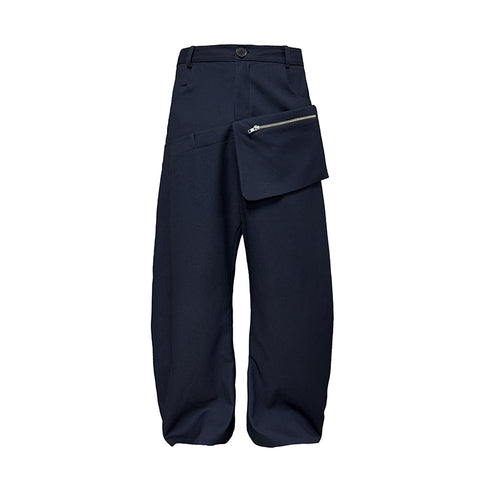 JCAESAR Double-Waisted Pleated Wide-Leg Pants - jcaesarclo